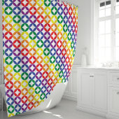 Rideaux De Douche Motif géométrique arc-en-ciel