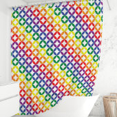 Rideaux De Douche Motif géométrique arc-en-ciel