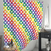 Rideaux De Douche Motif géométrique arc-en-ciel