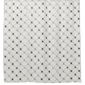 Rideaux De Douche Motif géométrique blanc (Devant)