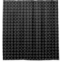Motif géométrique Chic Black White Open Circles