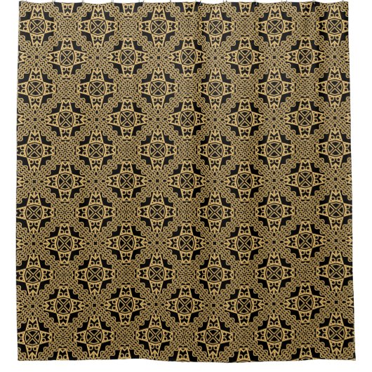 Rideaux De Douche Motif géométrique créatif sans couture. triangle, (Devant)