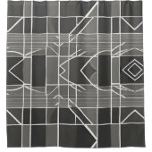 Rideaux De Douche Motif géométrique moderne et élégant (Devant)