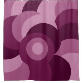 Rideaux De Douche motif géométrique moderne rose violet (Devant)