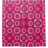 Rideaux De Douche Motif géométrique rose moderne (Devant)