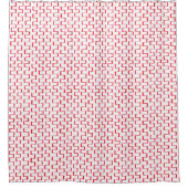 Rideaux De Douche Motif géométrique rouge cool peint (Devant)