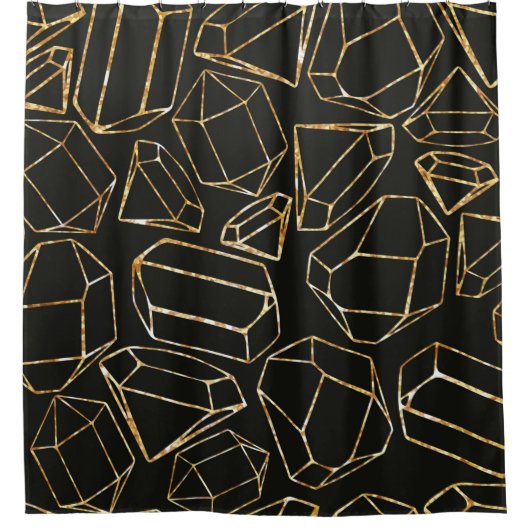 Rideaux De Douche Motif géométrique sans couture dans le style rétro (Devant)