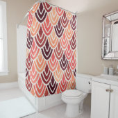 Rideaux De Douche Motif géométrique transparent sur texture papier (En situation)