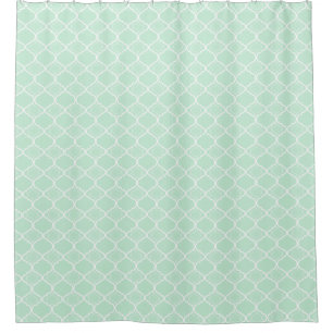 Rideaux De Douche Motif géométrique vert en bon état de Quatrefoi