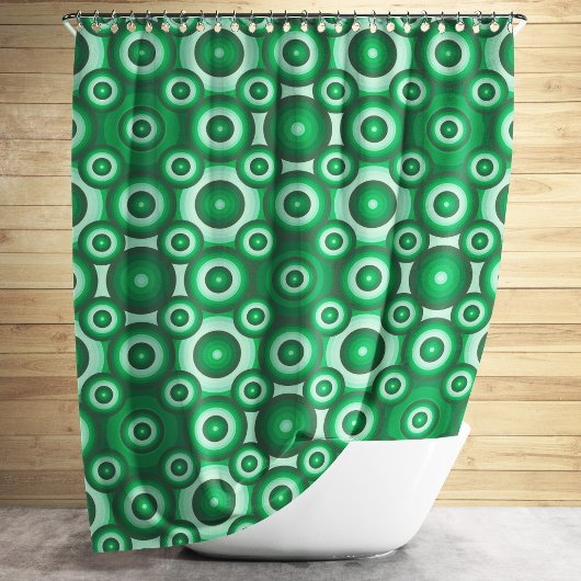 Rideaux De Douche Motif géométrique vert moderne