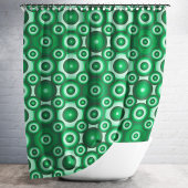 Rideaux De Douche Motif géométrique vert moderne