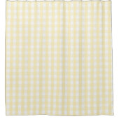 Rideaux De Douche Motif Gingham Pastel Jaune Fermes Modernes (Devant)