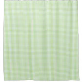 Rideaux De Douche Motif Gingham Vert Pastel (Devant)