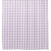 Rideaux De Douche Motif Gingham Violet Moderne Ferme (Devant)