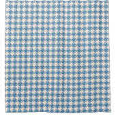 Rideaux De Douche Motif Houndstooth Blue+Cream (Devant)