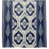 Rideaux De Douche Motif Ikat Floral Paisley (Devant)