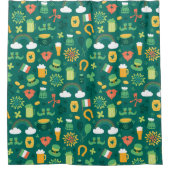 Rideaux De Douche Motif irlandais mignon d'icône (Devant)