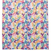 Rideaux De Douche Motif léopard coloré (Devant)