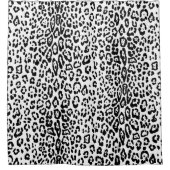 Rideaux De Douche Motif léopard en noir et blanc (Devant)