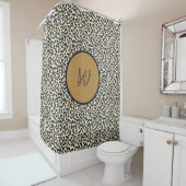 Rideaux De Douche Motif Leopard personnalisable (En situation)