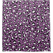 Rideaux De Douche Motif léopard, Spots léopards, Leopard pourpre (Devant)