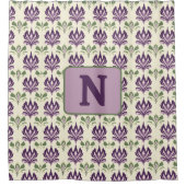 Rideaux De Douche Motif Lily Motif Ornemental (Devant)