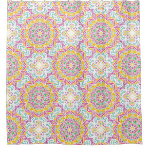 Rideaux De Douche Motif Mandala