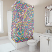 Rideaux De Douche Motif Mandala (En situation)