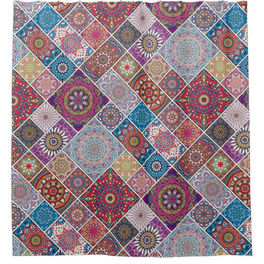 Rideaux De Douche Motif Mandala (Devant)