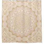 Rideaux De Douche Motif Mandala Or Rosé Doux (Devant)