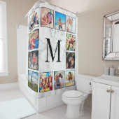 Rideaux De Douche Motif Marbre blanc en pierre (En situation)