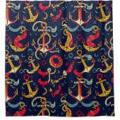 Rideaux De Douche Motif Marin (Devant)