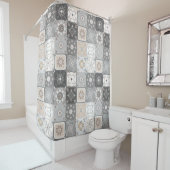 Rideaux De Douche Motif marocain en carreaux (En situation)