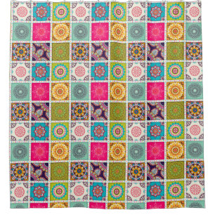 Rideaux De Douche Motif marocain en carreaux