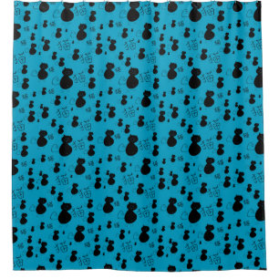 Rideaux De Douche Motif mignon de minou