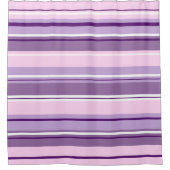 Rideaux De Douche Motif Mixte Gratté Rose Violet Blanc (Devant)