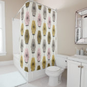 Rideaux De Douche Motif moderne du milieu du siècle (En situation)