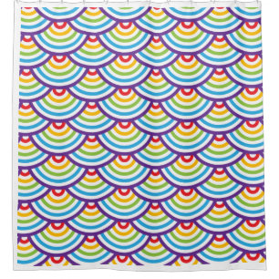 Rideaux De Douche Motif Moderne élégant Vintage géométrique