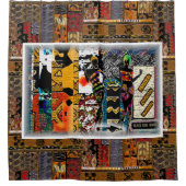 Rideaux De Douche Motif Motif Afrocentré Imprimer (Devant)
