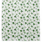 Rideaux De Douche Motif mou de shamrock d'aquarelle (Devant)