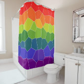 Rideaux De Douche Motif multicolore (En situation)