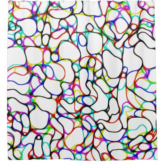 Rideaux De Douche Motif multicolore (Devant)