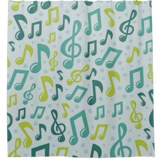 Rideaux De Douche Motif musical (Devant)