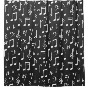 Rideaux De Douche Motif musical
