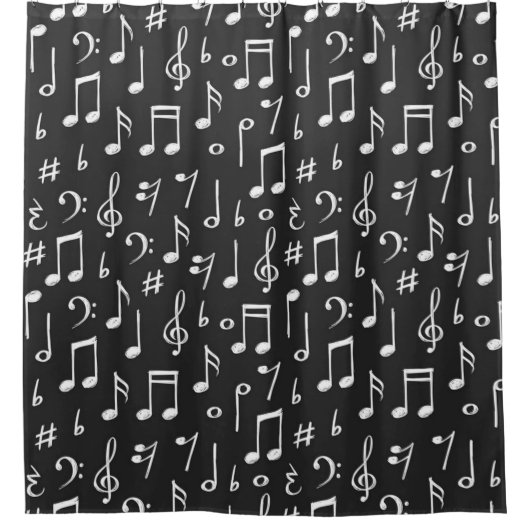 Rideaux De Douche Motif musical (Devant)