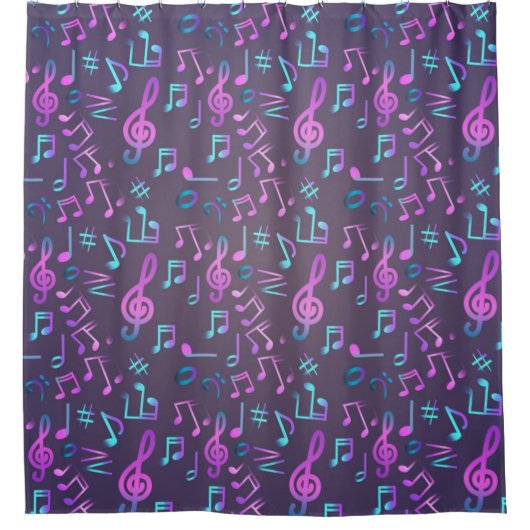 Rideaux De Douche Motif musical (Devant)