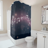 Rideaux De Douche Motif musical (En situation)