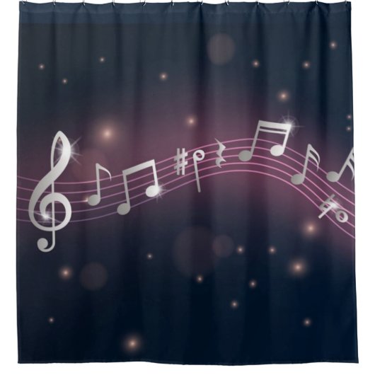 Rideaux De Douche Motif musical (Devant)