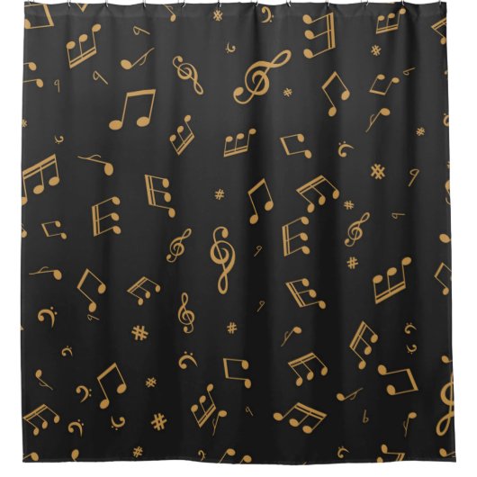 Rideaux De Douche Motif musical (Devant)