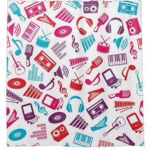 Rideaux De Douche Motif musical